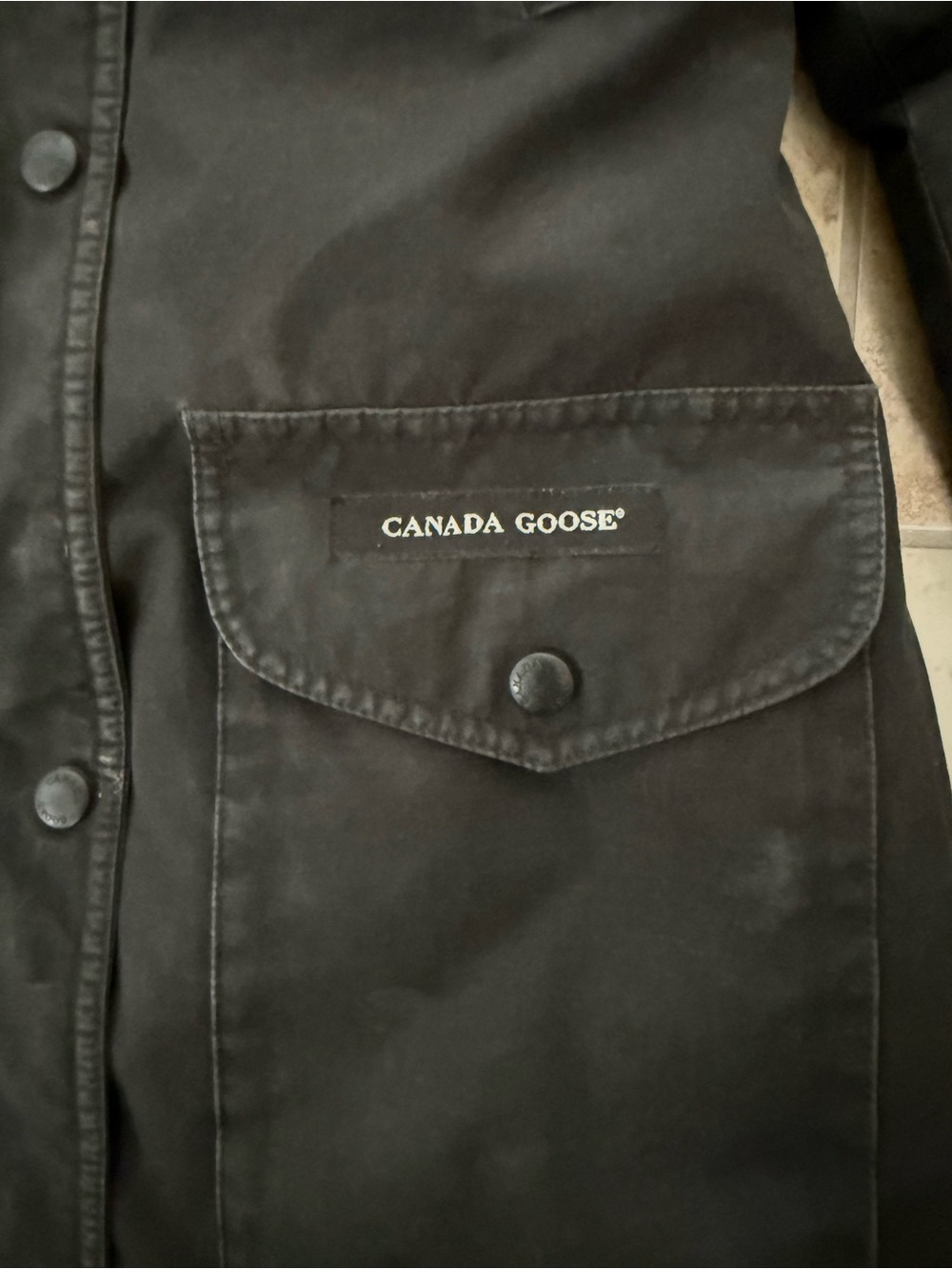 Canada Goose Trillium Parka Black Fur Hood Women’s XS Fair Condition - Picture 2 of 8